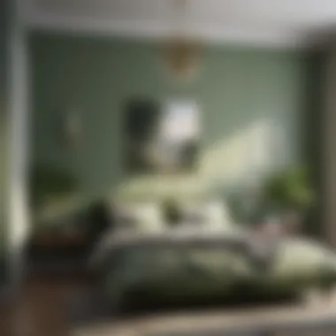 Tranquil Green Escape Calming green color palette for tranquil bedroom