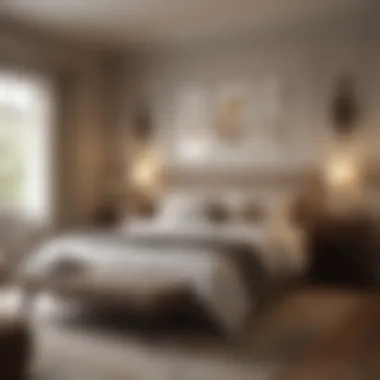 Cozy Neutral Retreat Warm neutral tones creating a cozy bedroom atmosphere