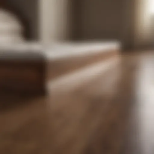 Elegant wooden baseboard enhancing mattress support