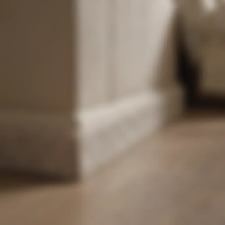 Modern upholstered baseboard with integrated storage