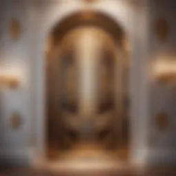 Elegant bedroom door with intricate design