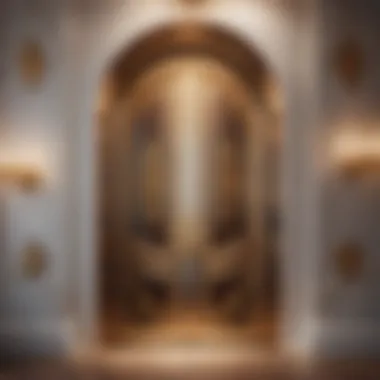 Elegant bedroom door with intricate design