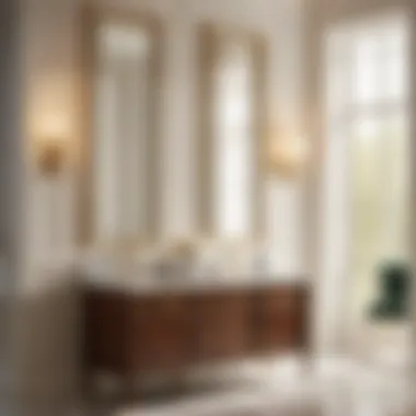 Elegant Small Bathroom Vanity with Marble Countertop Elegant Small Bathroom Vanity with Marble Countertop