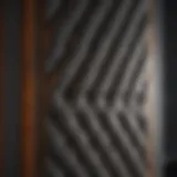 Soundproof bedroom door with acoustic panels