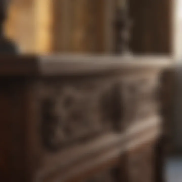 Craftsmanship details of Talsma Furniture's wooden bedroom set