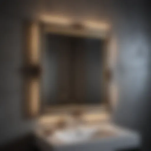 Elegant wall-mounted night light illuminating a serene bathroom