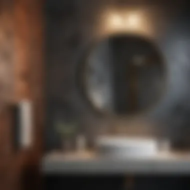 Innovative wall material options for a stylish bathroom