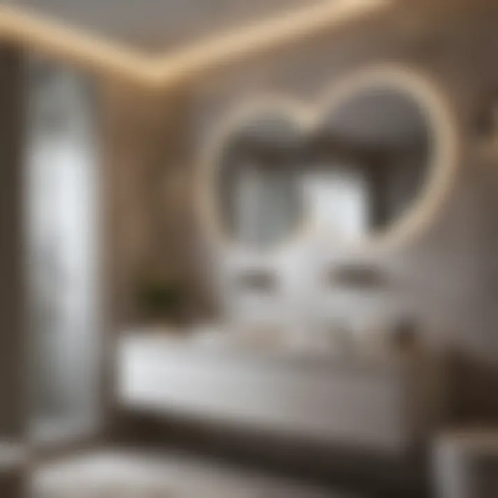Moisture-resistant wall treatments in a chic bathroom