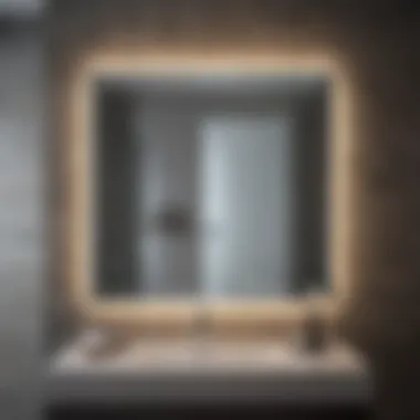 Sleek Bluetooth Bathroom Mirror Design Sleek Bluetooth bathroom mirror design