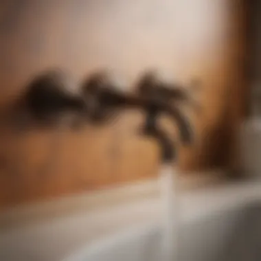 Classic Bronze Wall Mount Faucet Vintage style wall mount faucet in bronze