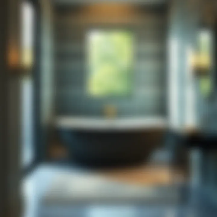 Innovative design of a deep narrow bathtub in a compact space