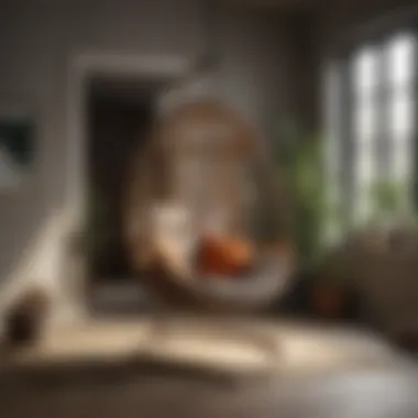 Natural Aesthetics: The Contemporary Swing Chair Contemporary swing chair made from natural materials