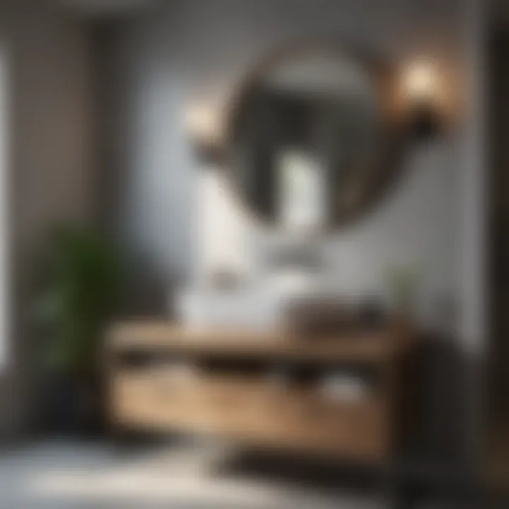 Elegant Bathroom Design Elegant bathroom design featuring a compact 16 inch deep vanity