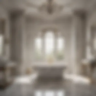 Sophisticated Design in Luxury Bathrooms Elegant bathroom featuring a freestanding tub and marble accents
