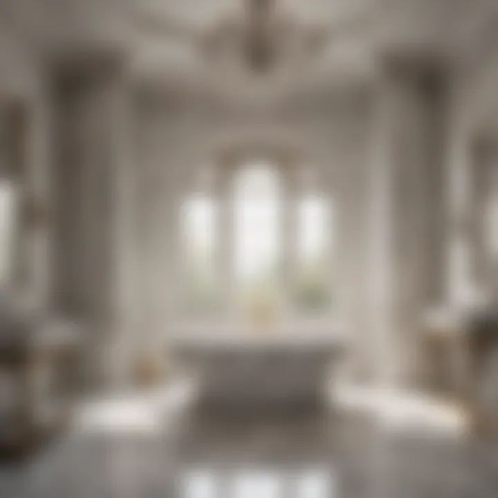 Sophisticated Design in Luxury Bathrooms Elegant bathroom featuring a freestanding tub and marble accents