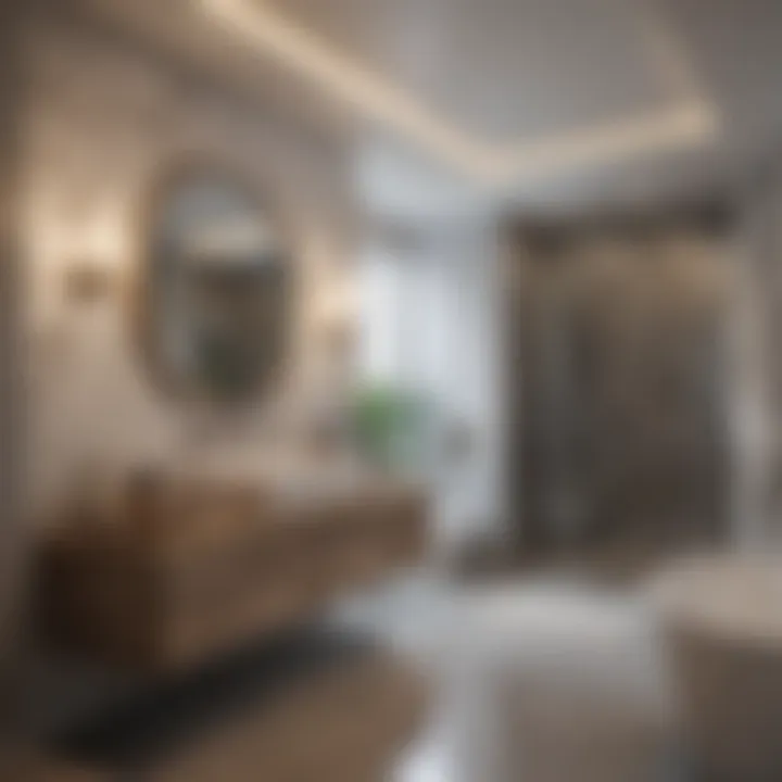 Maximizing Space in High-End Bathrooms Luxurious bathroom with personalized storage and space optimization