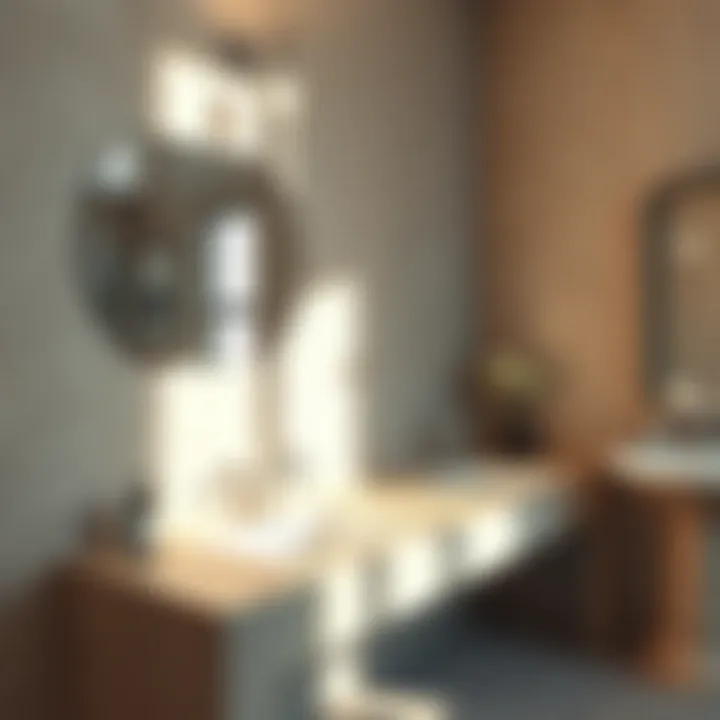 Practical bathroom layout emphasizing space-saving double sinks