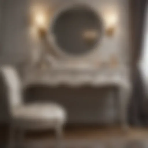 Chic Vanity Table Design Elegant vanity table set in a chic bedroom