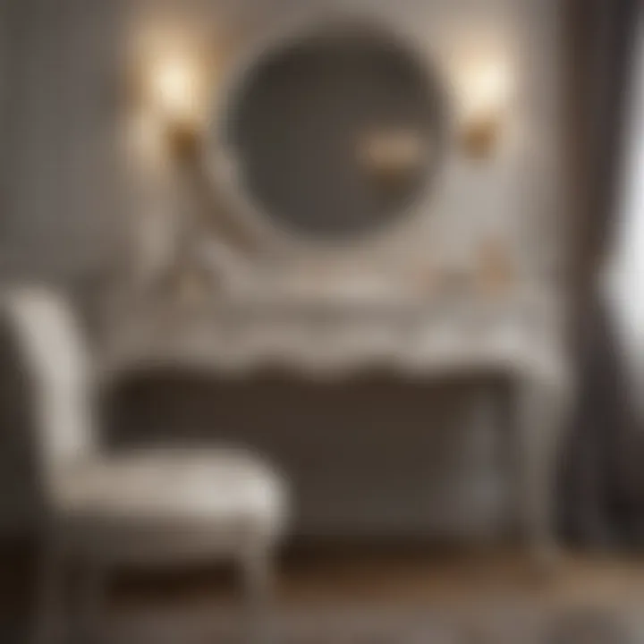 Chic Vanity Table Design Elegant vanity table set in a chic bedroom
