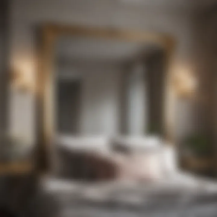 Innovative placement of mirrors in modern bedroom design