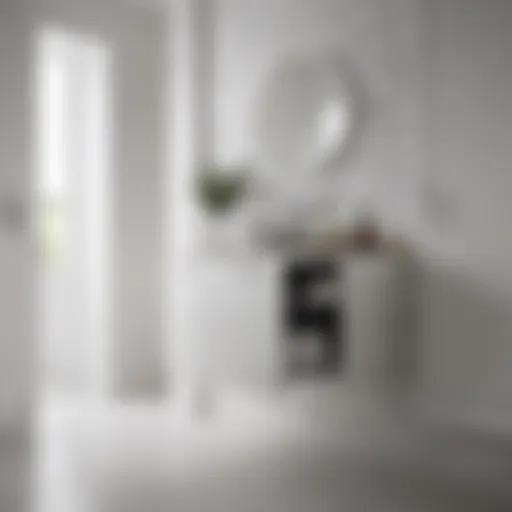 Stylish white over-the-toilet cabinet enhancing bathroom space