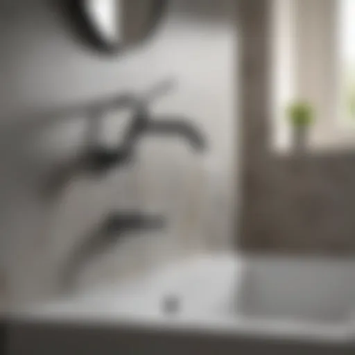 Sleek wall-mounted faucet design in a modern bathroom