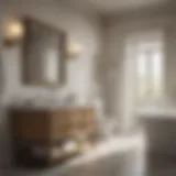 Elegant bathroom setup featuring Martha Stewart collection