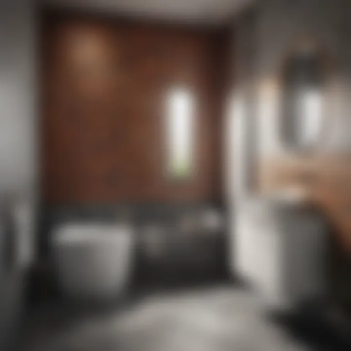A beautifully renovated bathroom featuring stylish free tiles.