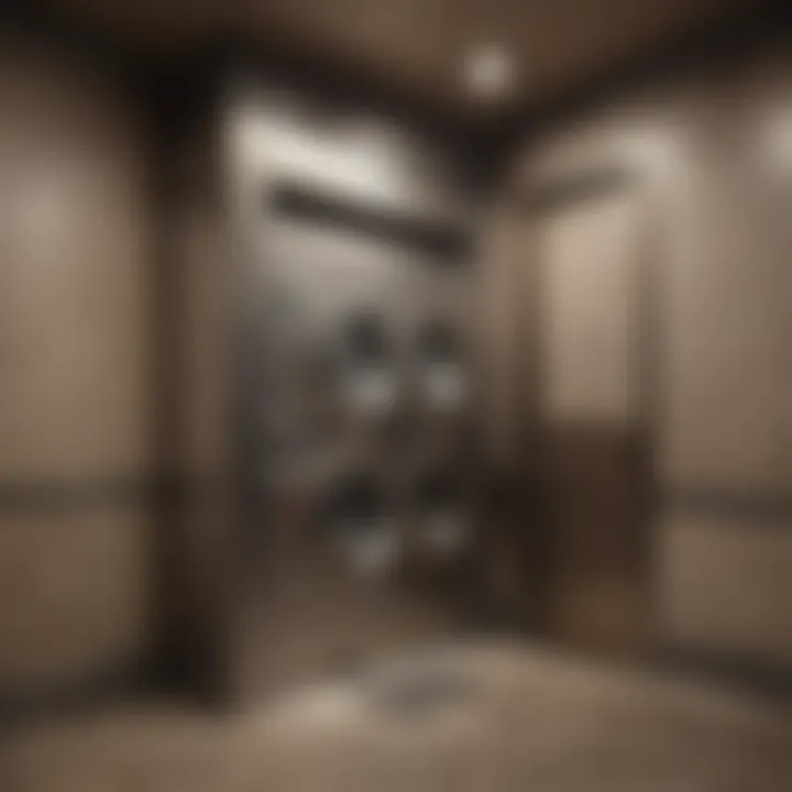 Historical design of laundry elevators showcasing evolution