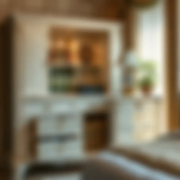 Functional dresser with organized storage options for personal items.