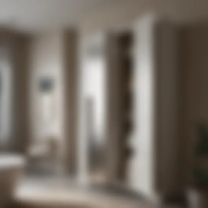 Customizable Linen Cabinet Enhancing Aesthetics Customizable tall linen cabinet enhancing bathroom aesthetics