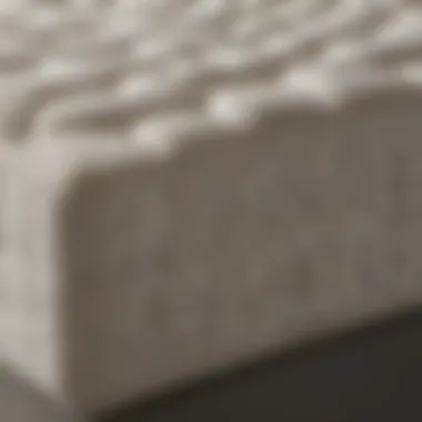 A close-up of high-quality mattress materials showcasing their texture and durability.