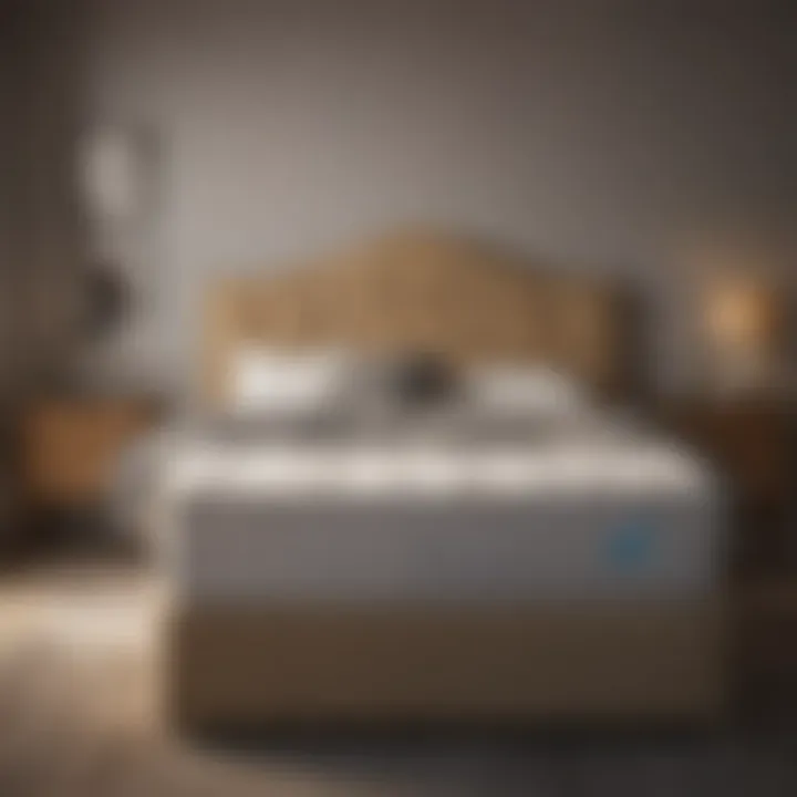 A detailed chart outlining warranty options and consumer satisfaction ratings for various mattress brands.