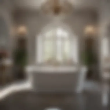 Freestanding Elegance: The Allure of Big Bathtubs Luxurious freestanding bathtub surrounded by calming decor