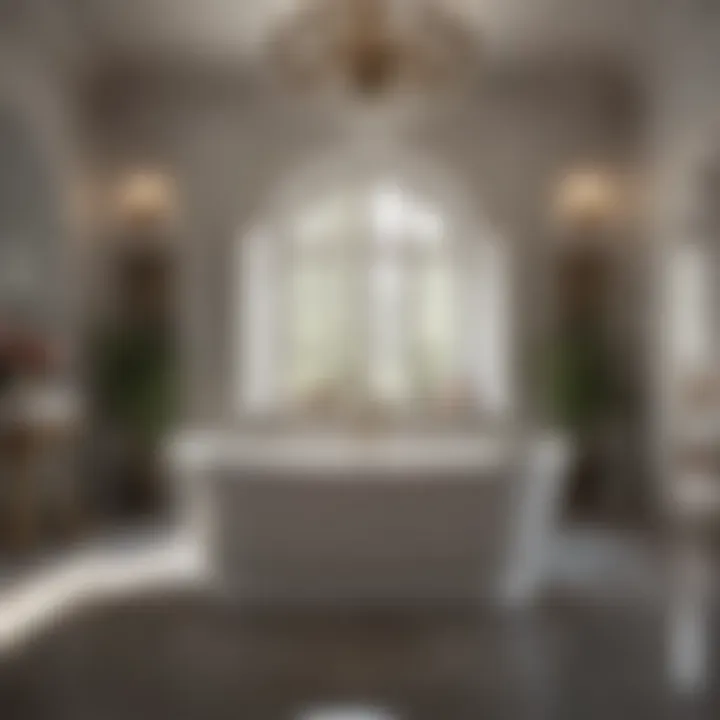 Freestanding Elegance: The Allure of Big Bathtubs Luxurious freestanding bathtub surrounded by calming decor