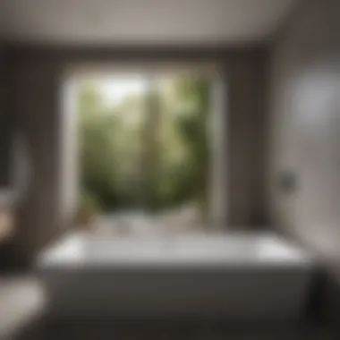 Seamless Integration: Big Bathtubs in Modern Design Modern bathroom showcasing a large bathtub integrated into the design