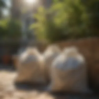 Eco-friendly Bagail mesh laundry bags displayed in a natural setting, highlighting their environmental benefits.