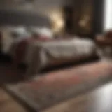 Elegant bedroom rug set enhancing a cozy atmosphere