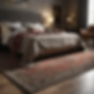 Elegant bedroom rug set enhancing a cozy atmosphere