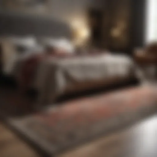 Elegant bedroom rug set enhancing a cozy atmosphere
