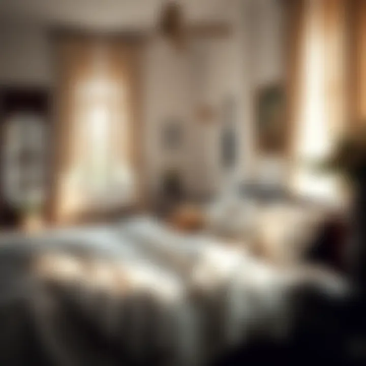 Curated Decor for a Personal Sanctuary A serene bedroom space with curated decor items that reflect personal style