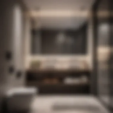 Sleek Monochromatic Scheme Minimalist monochromatic bathroom design