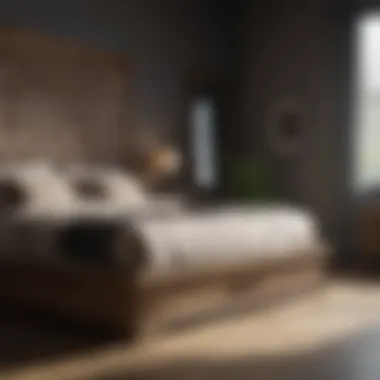 Versatile Finishing Material Options Diverse materials for finishing bedroom sets displayed creatively