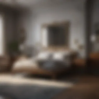 Modern Aesthetics with Unfinished Furniture Trendy bedroom featuring unfinished furniture with modern decor