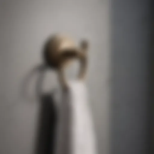 Sleek and modern towel hook design
