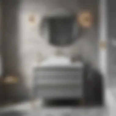 Elegant 24-inch grey bathroom vanity showcasing contemporary design