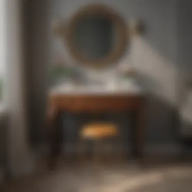 Customizable small vanity table that fits any décor