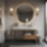 Modern Small Vanity Table Design Elegant small vanity table in a modern bathroom setting