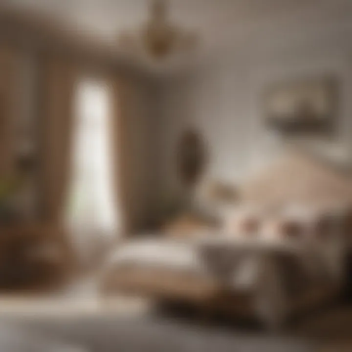 An augmented reality application displaying a bedroom transformation in real-time