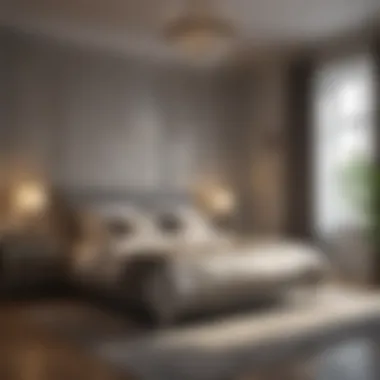 A digital design software interface used for bedroom layout planning